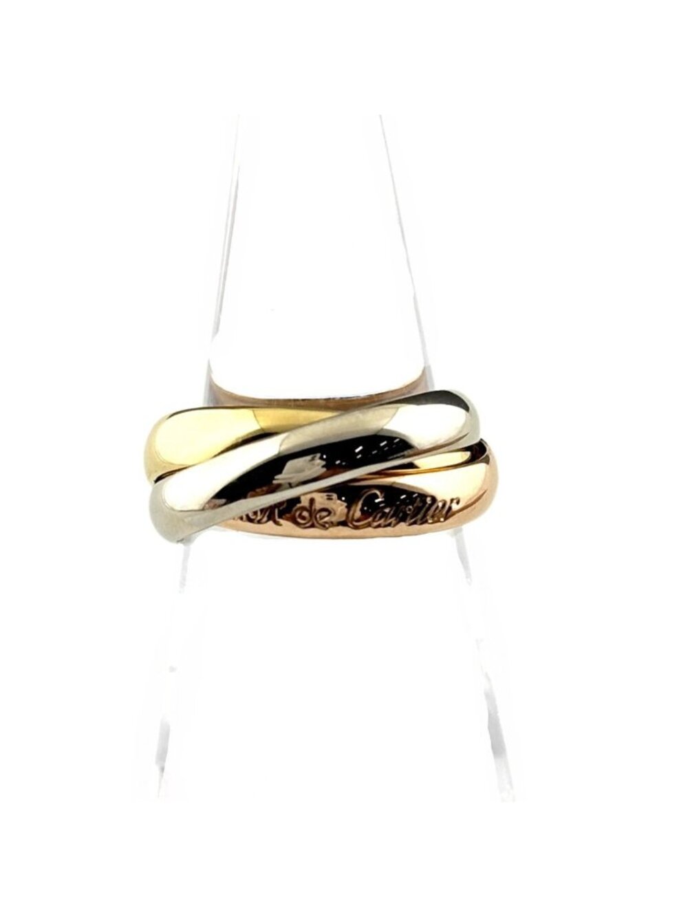 Cartier Trinity Yellow Gold Ring Three Color